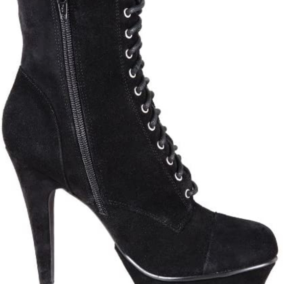 Steve Madden Seanna suede laced zip up heels - Picture 1 of 9